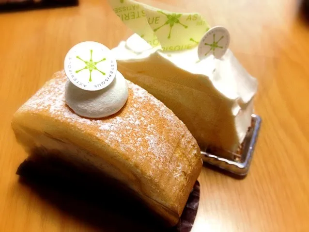 Snapdishの料理写真:上原ロールケーキとチーズケーキ|炊かれたいオトコ おこん 小栁津さん