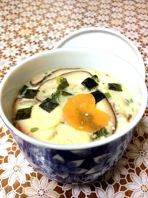 永谷園な松茸の味お吸い物で茶碗蒸し〜|カフェアジアンさん