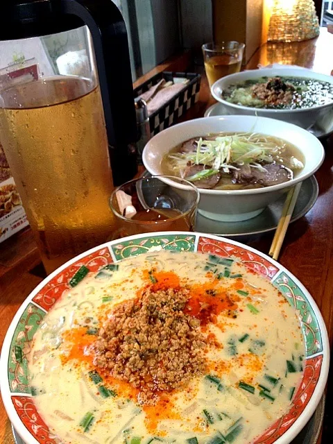 担々麺、塩ネギチャーシュー麺、高菜塩担々麺|ゆうきさん