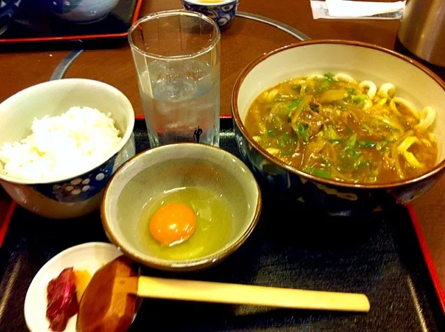 Snapdishの料理写真:カレーうどん定食|J★Oさん