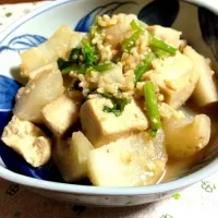 高野豆腐とかぶの玄米味噌煮|こはまともこさん