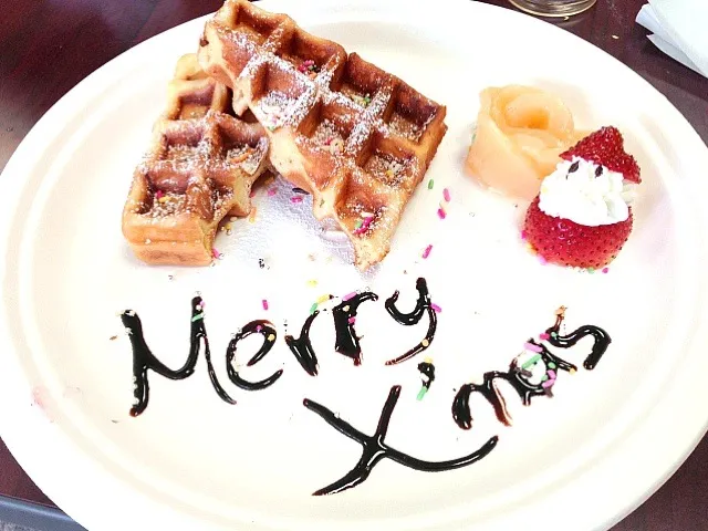 Snapdishの料理写真:クリスマスワッフル|yunnさん