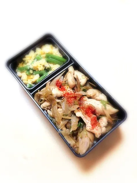 Snapdishの料理写真:ささみごぼう弁当|あやさん