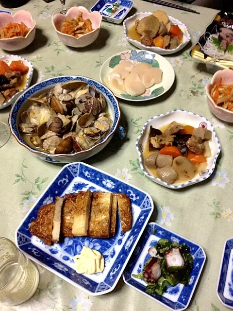 実家で晩ご飯|まっきーさん