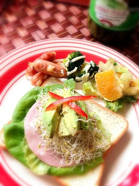 Snapdishの料理写真:Avocado open sandwich🍞アボガドオープンサンドウィッチ|🌈Ami🍻さん