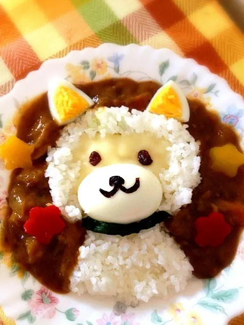 tomoemoeサンのアルパカカレーANDお花畑カレー🌸|ららさん