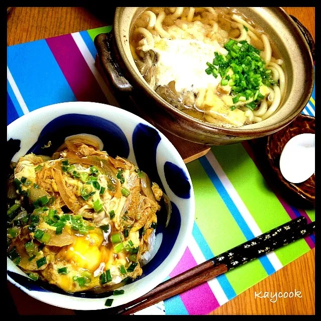 鍋焼きうどん定食😊|Asahimaruさん