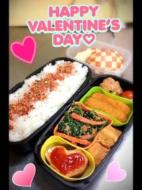 バレンタイン旦那弁当❤|さくちんさん