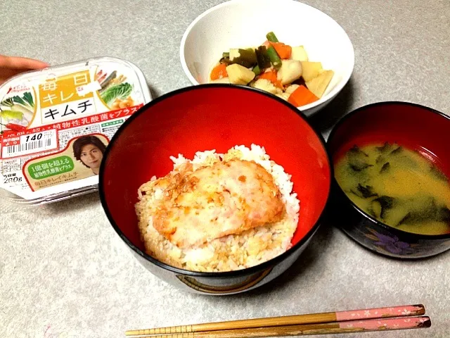 ネギトロ丼•筑前煮|うるしちかさん