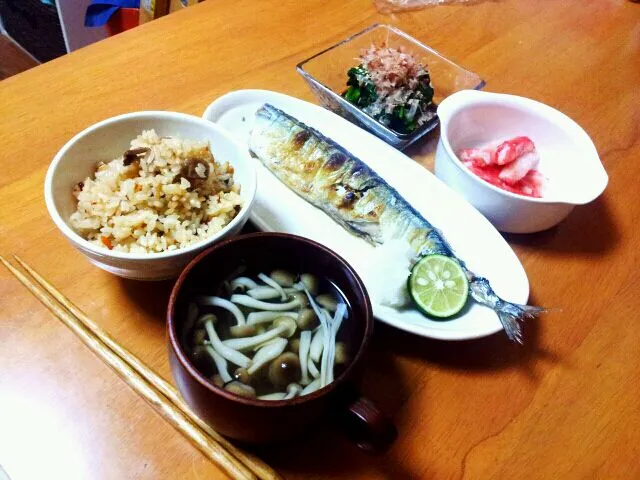 秋の定食|あさみさん