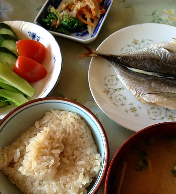 実家で朝ごはん|まっきーさん