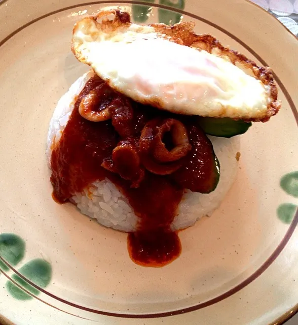 Coconut Rice (Nasi Lemak) with Sambal Sotong|yanNaさん