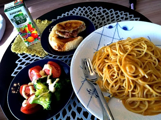 朝ごはん♡うにスパゲティ|みきさん