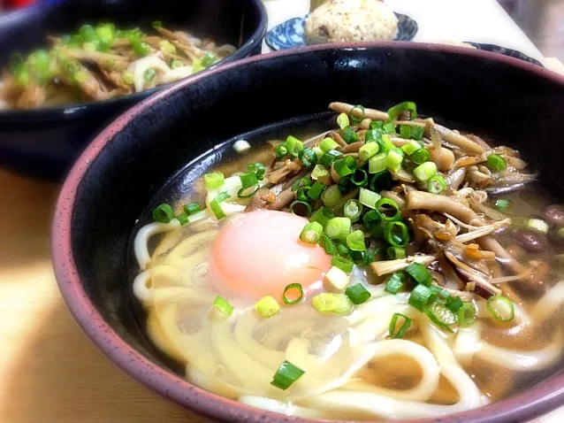 ゴボウとキノコのうどん|こぺ こぺちさん