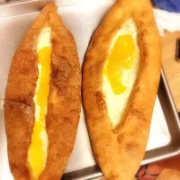 Cheese bread with an egg|rima mさん