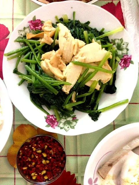 Vegetables with Abalone slices|appleさん