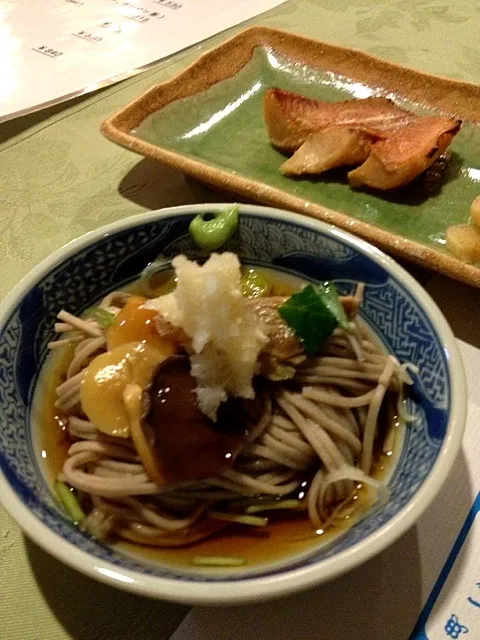 山菜蕎麦パスタ宿の夕飯|沼澤宏幸さん