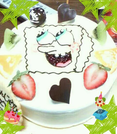 sponge bob  Birthdaycake！|youさん