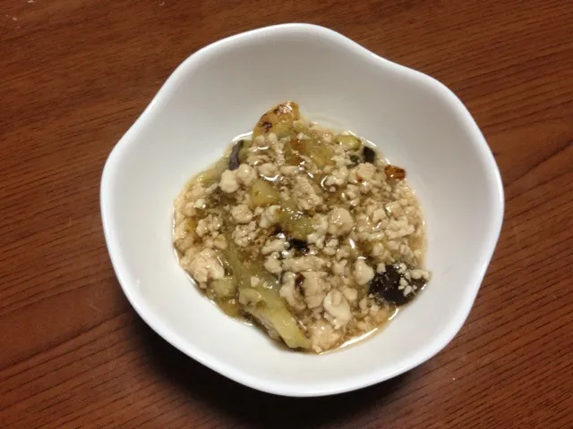 茄子の鶏そぼろ煮|まるちゃんさん