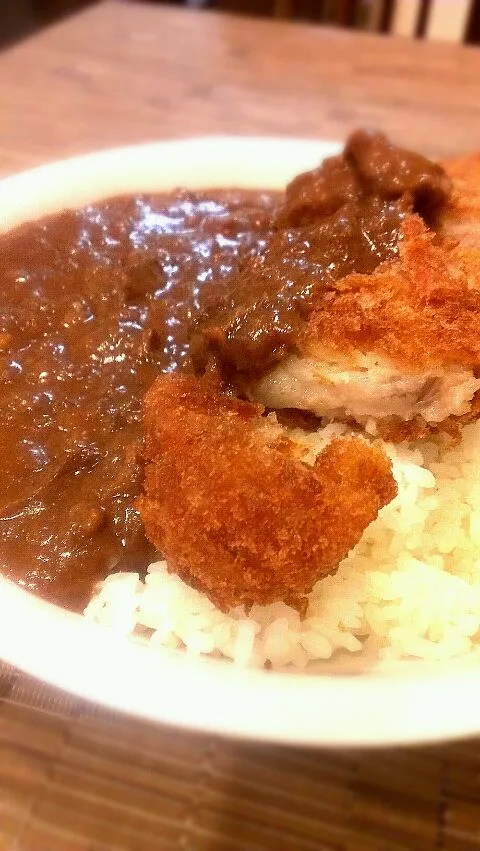 今日はカレーを大量に作りました！カツは生協の惣菜です.....|おく坊さん