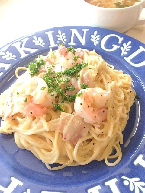 カルボナーラ風チーズパスタ🍝|HAKUさん