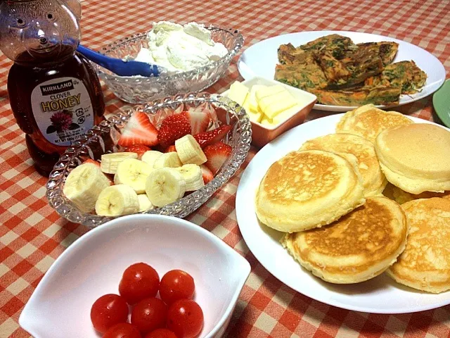 パンケーキ＆チヂミでサンデーブランチ|chikaさん