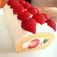 ハートベリーロールケーキ