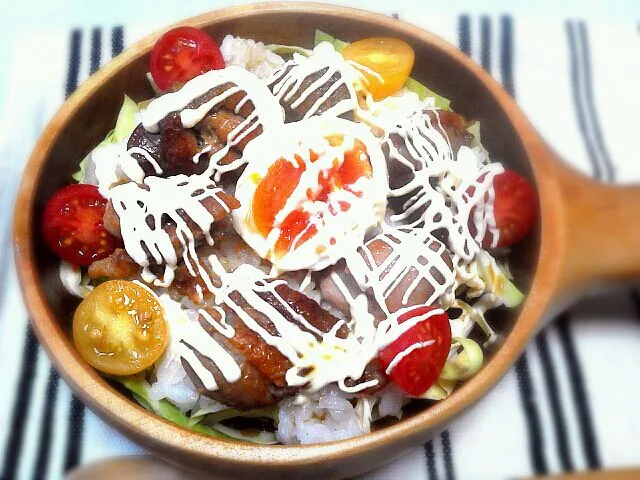 Snapdishの料理写真:チキン照り焼き丼|azumiさん