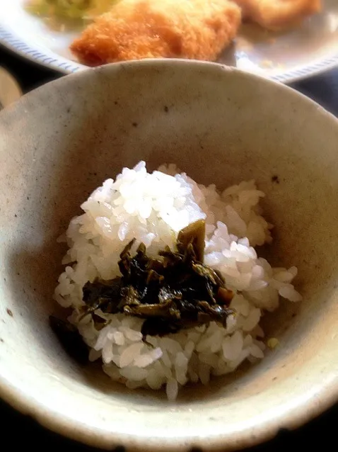 水かけ菜油炒め|炊かれたいオトコ おこん 小栁津さん