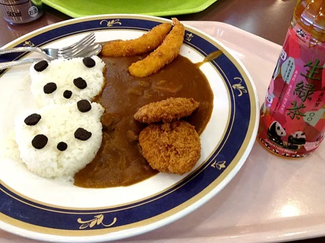 Snapdishの料理写真:双子パンダカレー♪|みなぞう☆彡さん