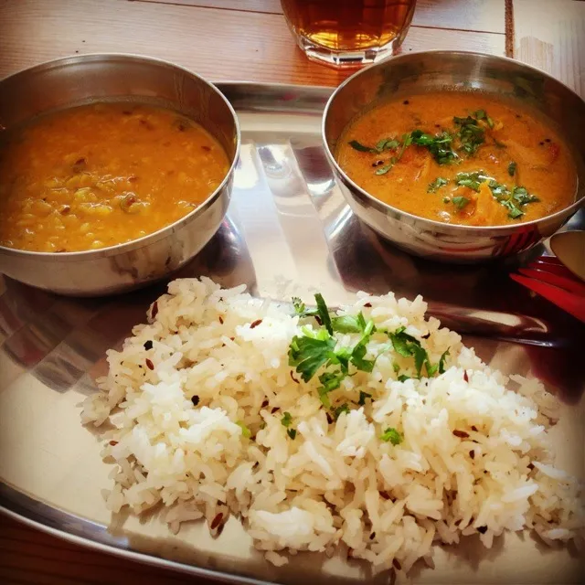 南インドの海老カレー＆豆カレー|ころちゃんさん