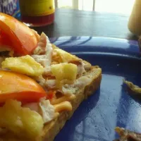 Chicken Cheese Banana Tomato Sandwich|Christian Paladoさん