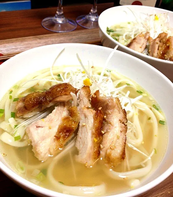 鶏塩ねぎラーメン 柚子風味🍜|あこさん