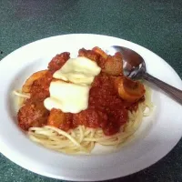 Snapdishの料理写真:simple spaghetti|iFahさん