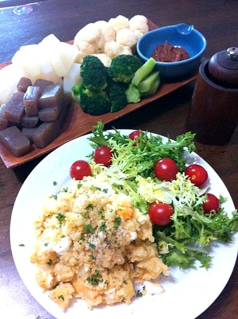 ベルちゃんも作ってたぁ〜tomoちゃんの〜アンチョビポテトサラダ🎵作ったぁ〜😋👍|いよこ🍻さん