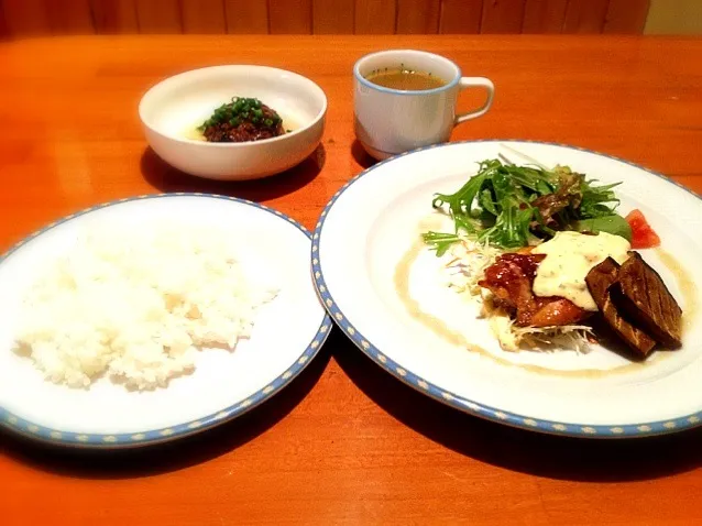 カフェの日替わりランチ|がちゃぴんぐーすさん