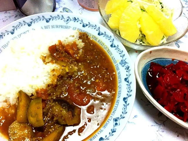 なすとひき肉のカレー|なつみさん