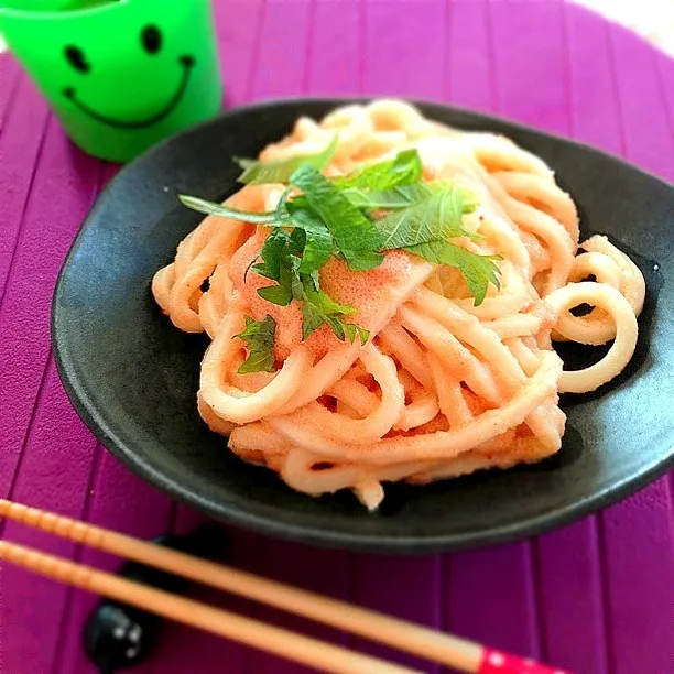 明太子うどん♪|かずさん