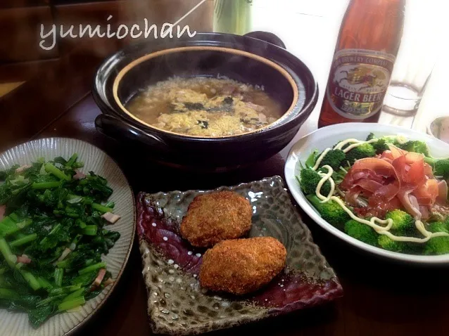 2013.2.11 ダンナ実家からのお土産を並べたよ😄|ゆみずさん