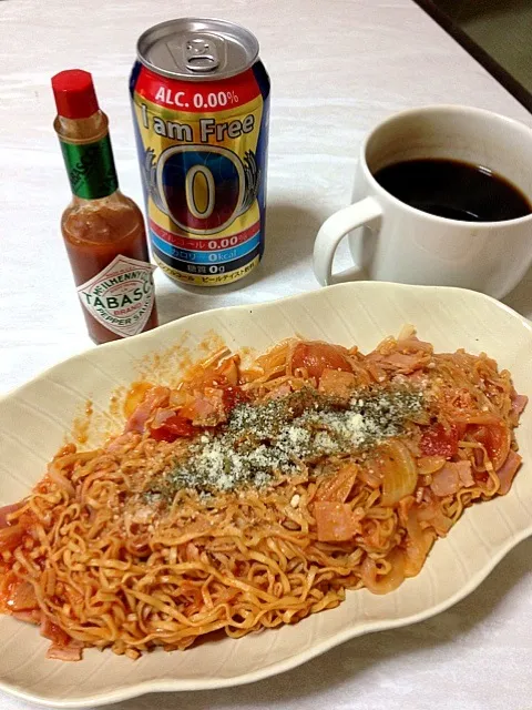 チキンラーメンでトマトパスタ風|三知世さん