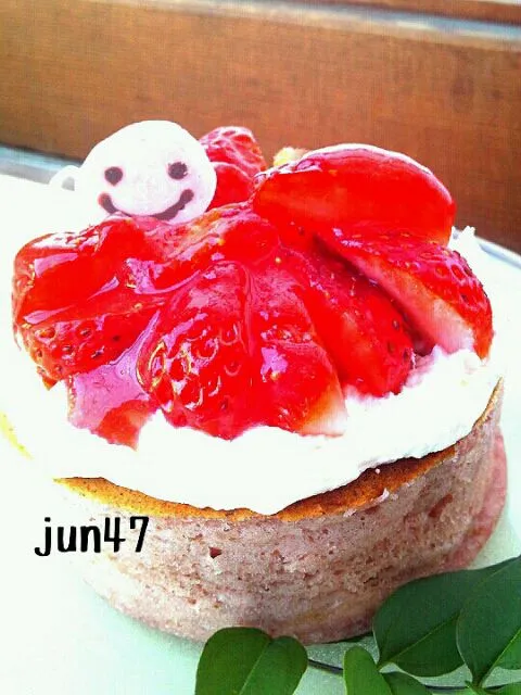 苺苺苺のホットケーキ|jun47さん