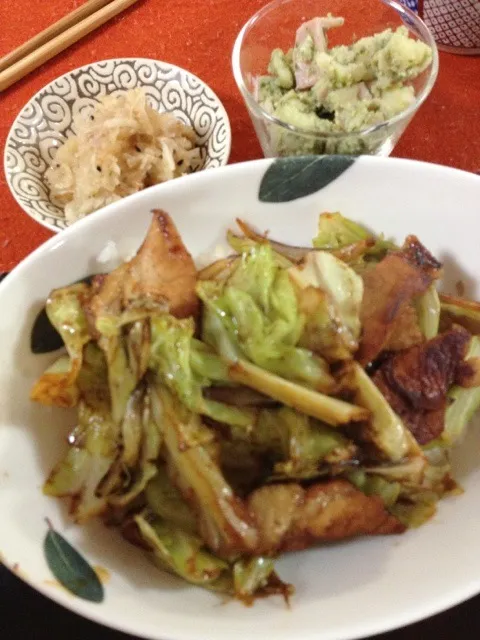 豚肉丼とブルーチーズポテトサラダ|SHOKOさん