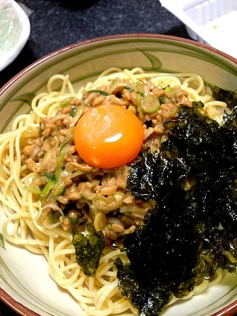 納豆パスタ|のんさん