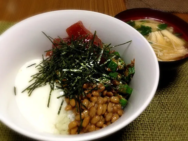 ねばねば丼☆|ふゆみさん