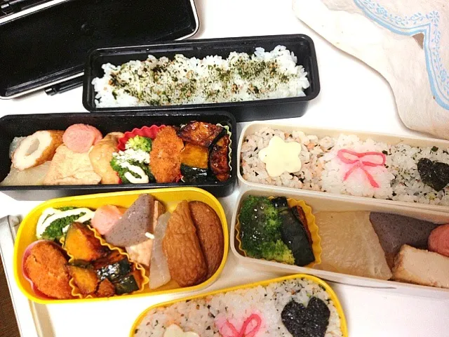 パパ、ママ、妹の弁当|ayamenさん