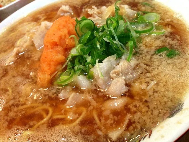 肉ダブル肉醤油ラーメン。コレ旨いな。|たけうちさん