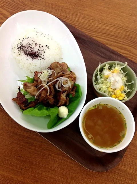 豚の醤油麹焼です（≧∇≦）|阿部直樹さん