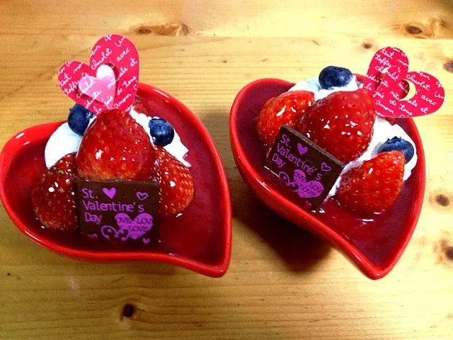 Choco mousse with strawberry jelly....|fatima kitautiさん