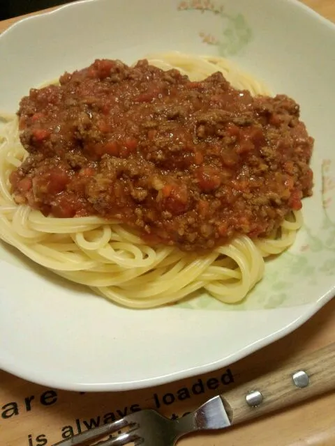 チビのお気に入り☆ミートソーススパゲッティ|加藤智子さん