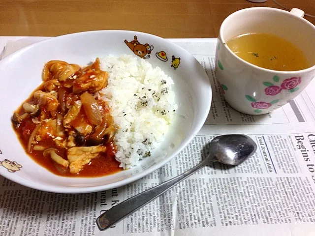 トマト缶で♪ハッシュドチキン|かえで;) ♪さん